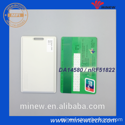 Waterproof ble 4.0 DA14580/nRF52832 card ibeacon